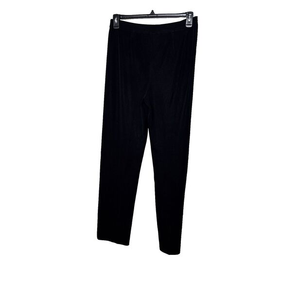 EXCLUSIVELY MISOOK Pants M Medium Black Knit Pull-On Acrylic Stretch - Picture 2 of 7